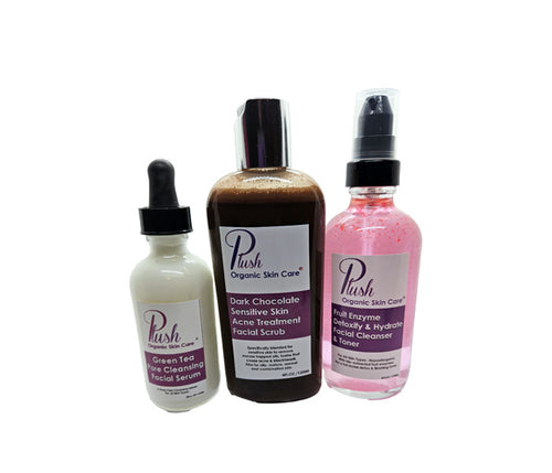 Sensitive Skin Acne Treatment Skin Care Bundle