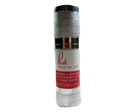 Suero facial clarificante de rosa mosqueta e hibisco